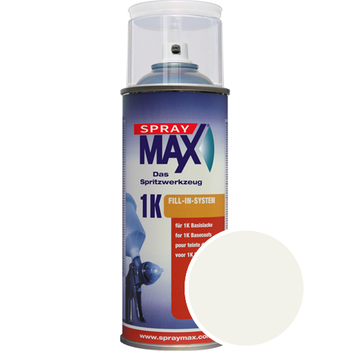 SprayMax Lackspray mit Caparol Seidenmatt-Buntlack - 400ml Spraydose in Wunschfarbe Lackspraydose / Getnt im Farbton Weiss Ava