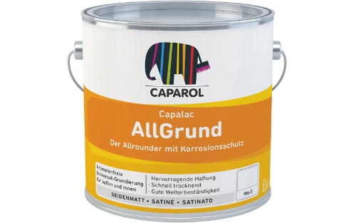 Caparol Capalac AllGrund 2,5L - Universal-Grundierung Lack / Getnt im Farbton Piemont 3