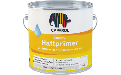 Caparol Capacryl Haftprimer 2,5L - haftvermittelnde Grundierung Acryl-Grundierung / Getnt im Farbton Piemont 3