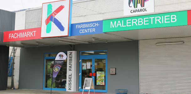 Kissel Farben Fachmarkt Ladengesch�ft - Frontansicht