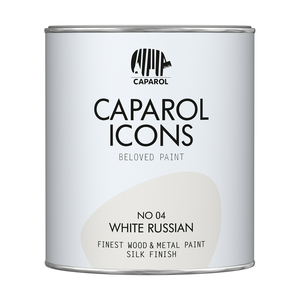 Caparol Icons - Finest Wood & Metal Paint - Silk Finish - White Russian