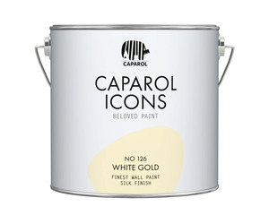 Caparol Icons - Finest Wall Paint - Silk Finish - White Gold