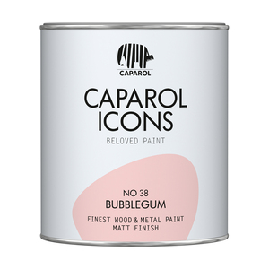 Caparol Icons - Finest Wood & Metal Paint - Matt Finish - Bubblegum