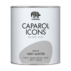 Caparol Icons - Finest Wood & Metal Paint - Matt Finish - Grey Matter