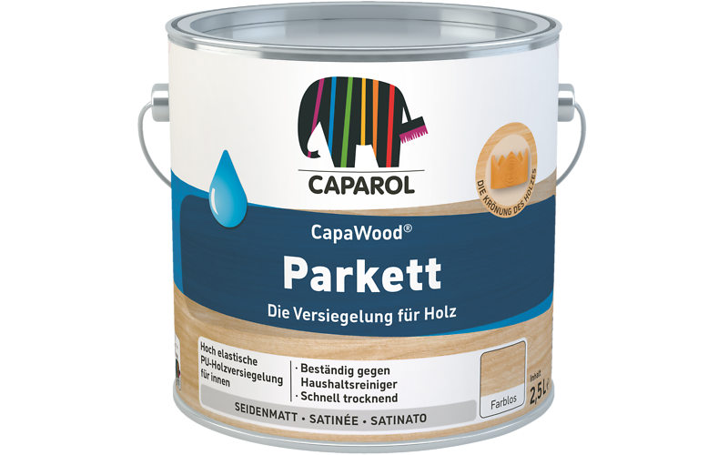 Caparol CapaWood Parkett 10L - seidenmatt