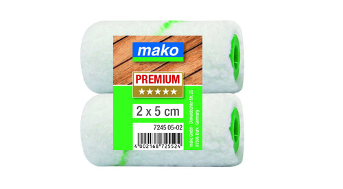 Mako Lasurroller-Mini Mikrofaser extra kurz Ersatzwalze, PREMIUM